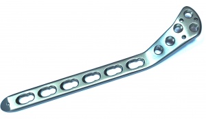 Пластина опорная мыщелковая для большеберцовой кости с УС, 12 отв.