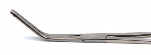 Зажим Федорова для почечной ножки изогнутый под углом детский