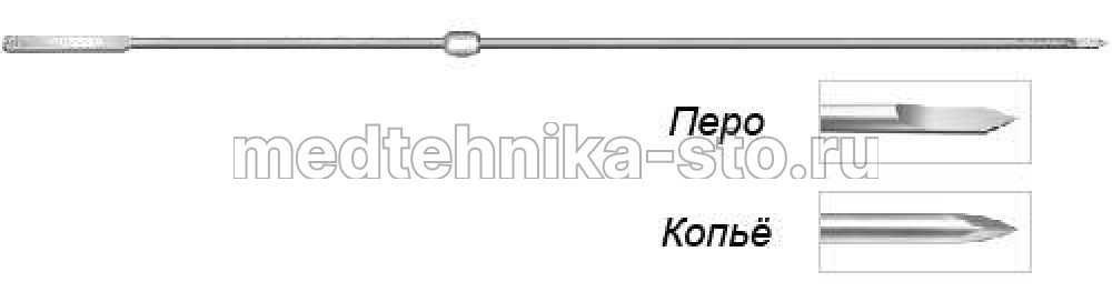 Спица Киршнера с упором 1,8х400 мм