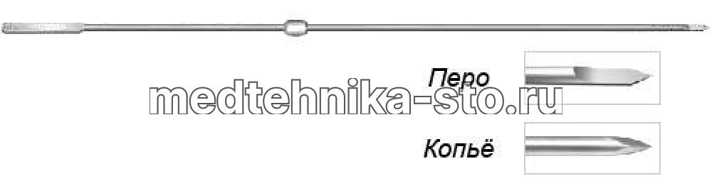 Спица Киршнера с упором 2,0х350 мм